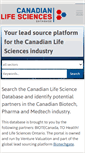 Mobile Screenshot of canadianlifesciences.com